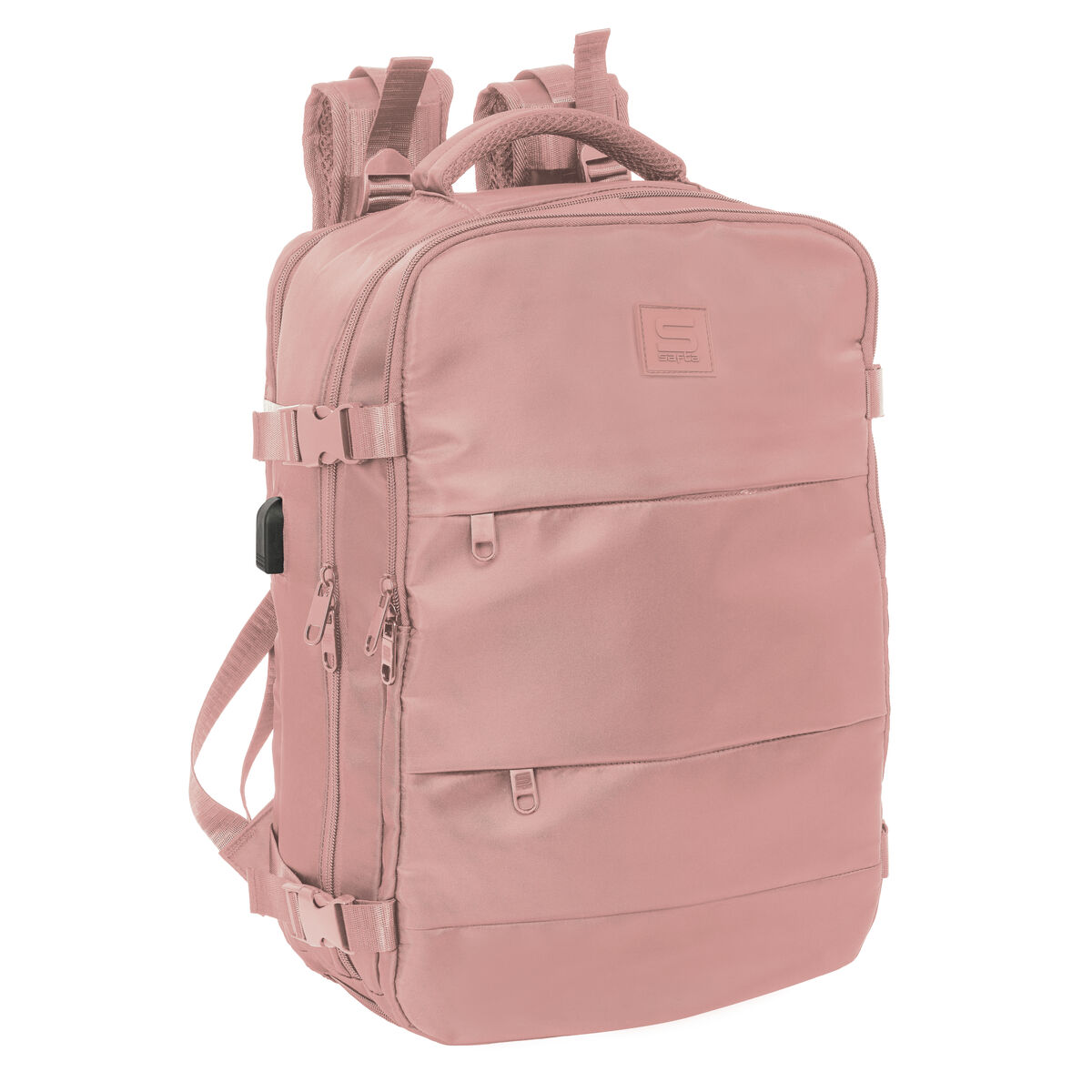 Mochila Escolar Safta Rosa Rosa
