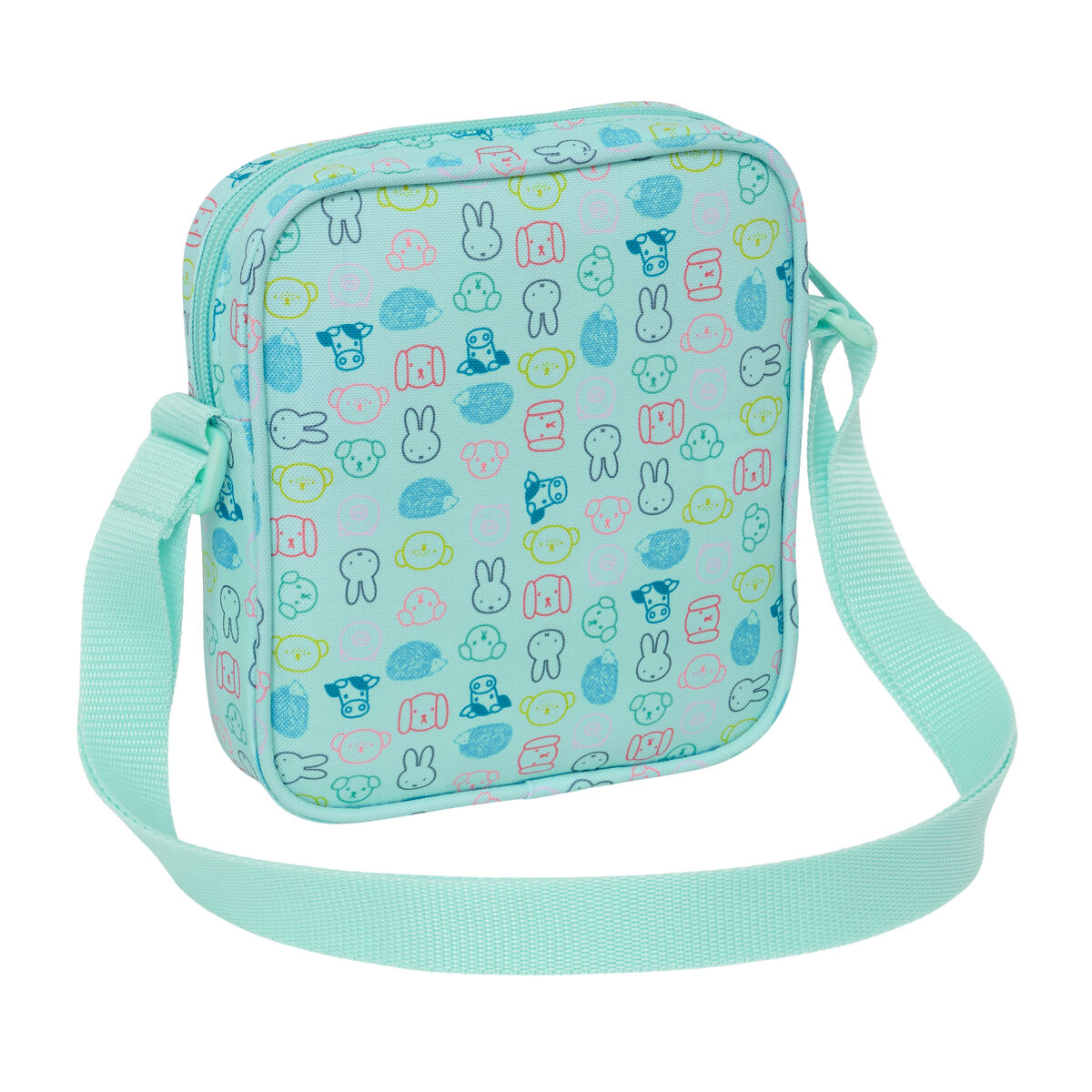 Bolso Bandolera Miffy Friends Azul 16 x 18 x 4 cm