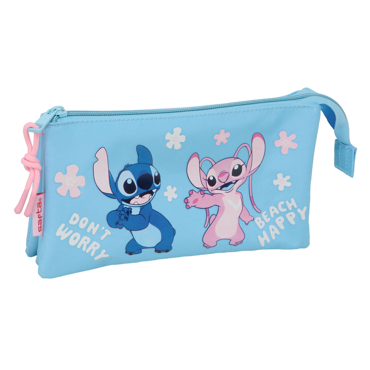 Portatodo Lilo & Stitch Happy Azul cielo 22 x 12 x 3 cm