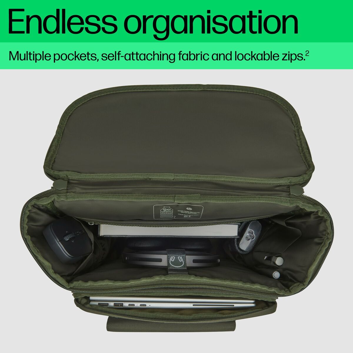 Mochila para Portátil HP 9J4C1AA Verde