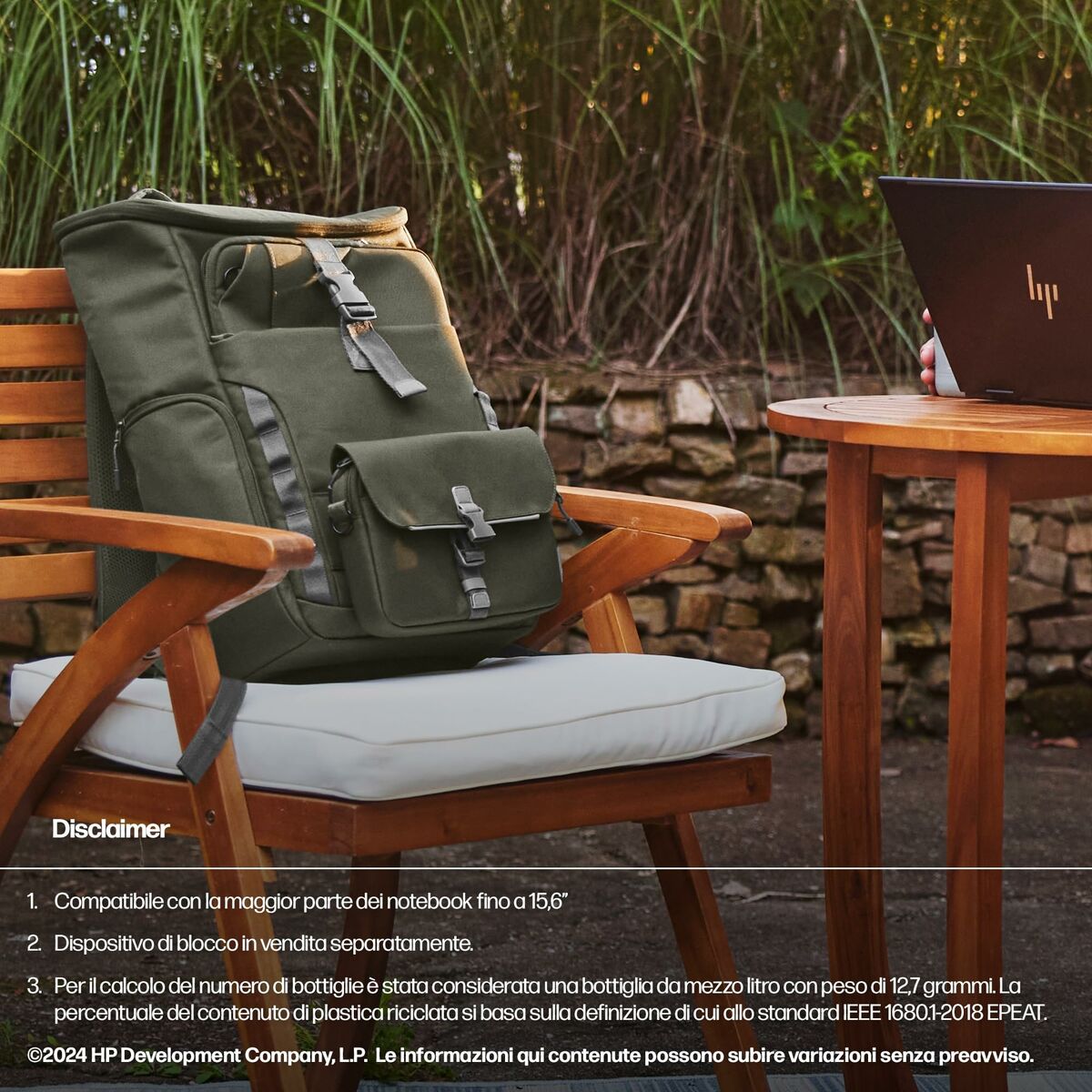 Mochila para Portátil HP 9J4C1AA Verde