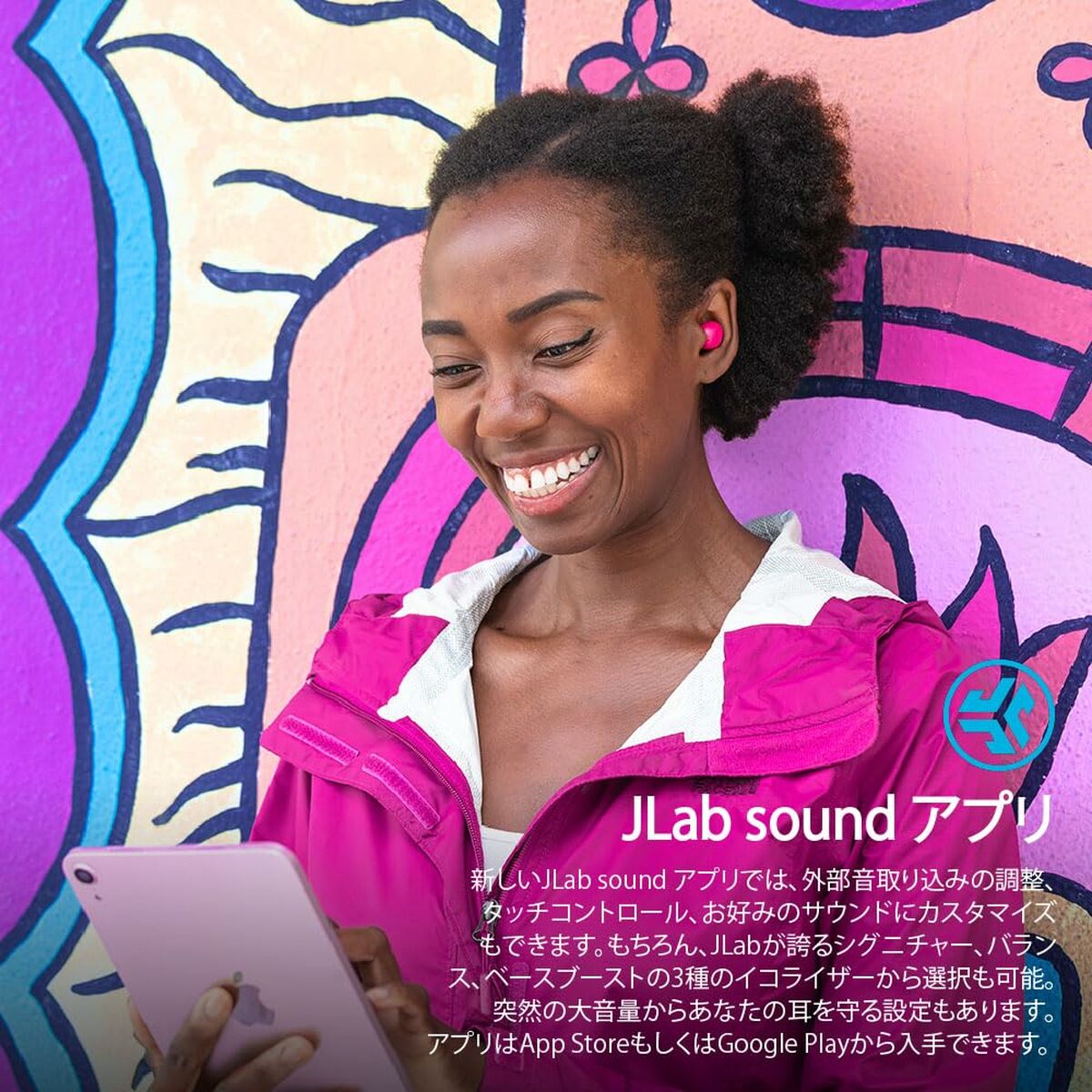 Auriculares Inalámbricos con Estuche de Carga JLab IEUEBJBMINIRPNK124 Rosa