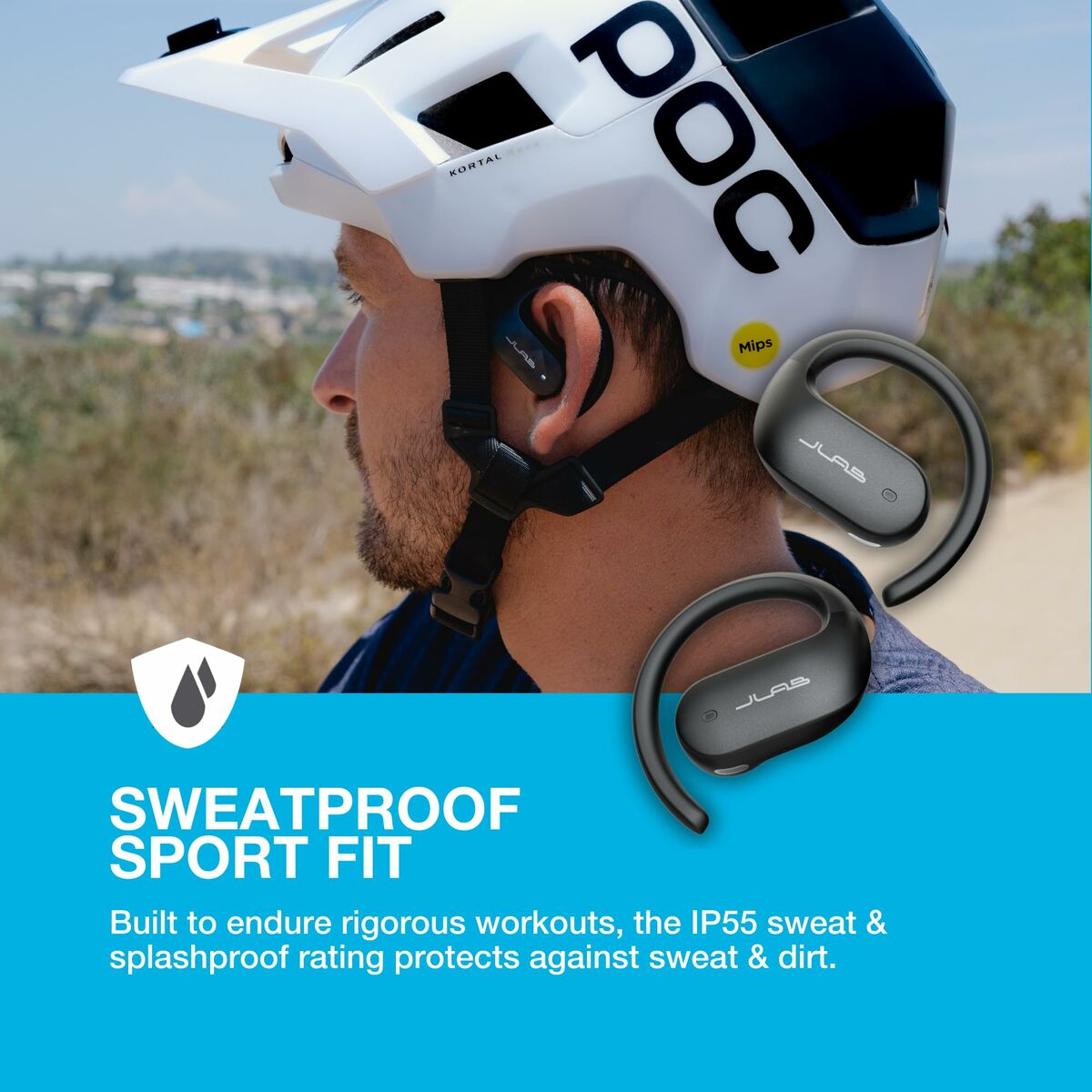 Auriculares Inalámbricos con Estuche de Carga JLab IEUEBJBOPSPRTRBLK82 Negro