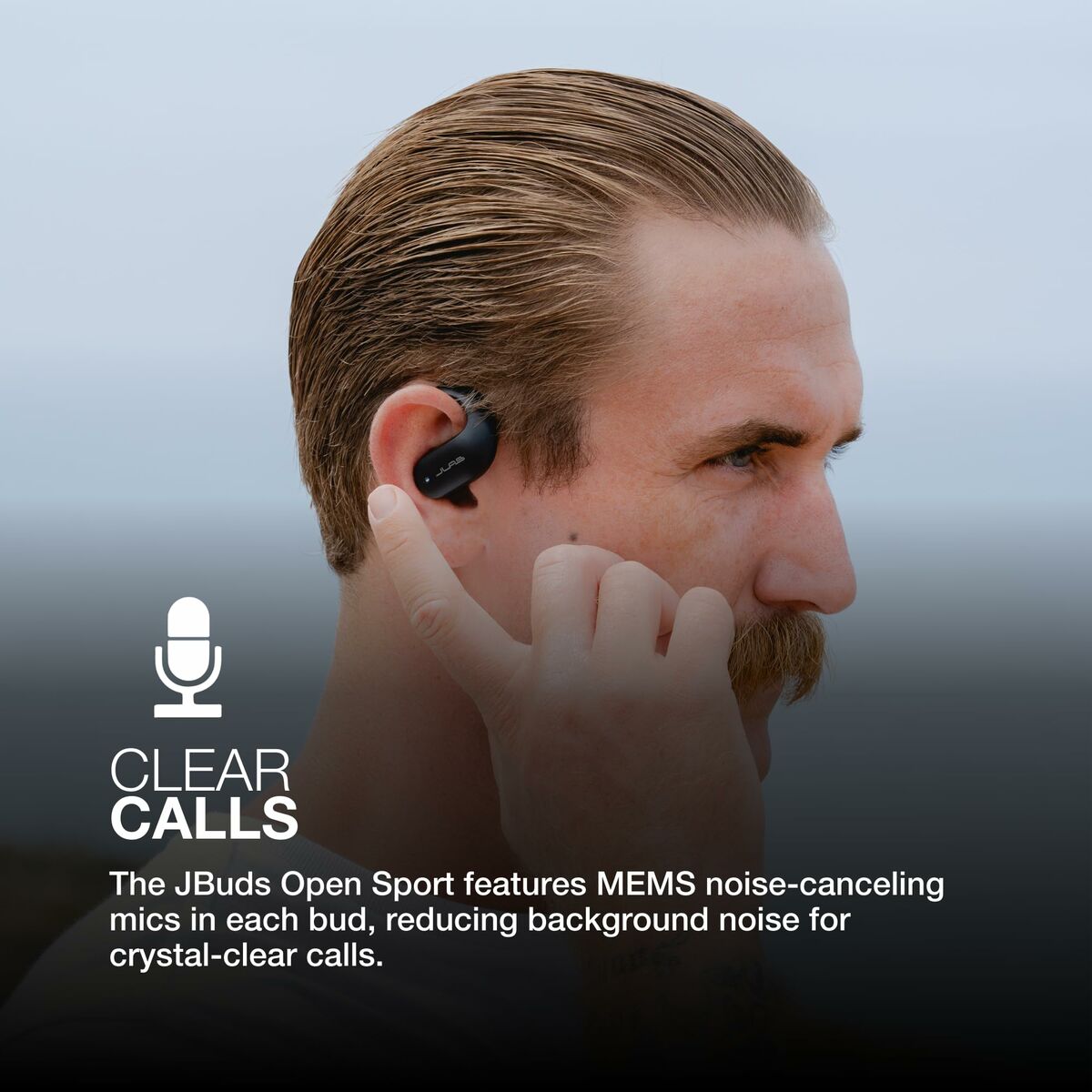 Auriculares Inalámbricos con Estuche de Carga JLab IEUEBJBOPSPRTRBLK82 Negro