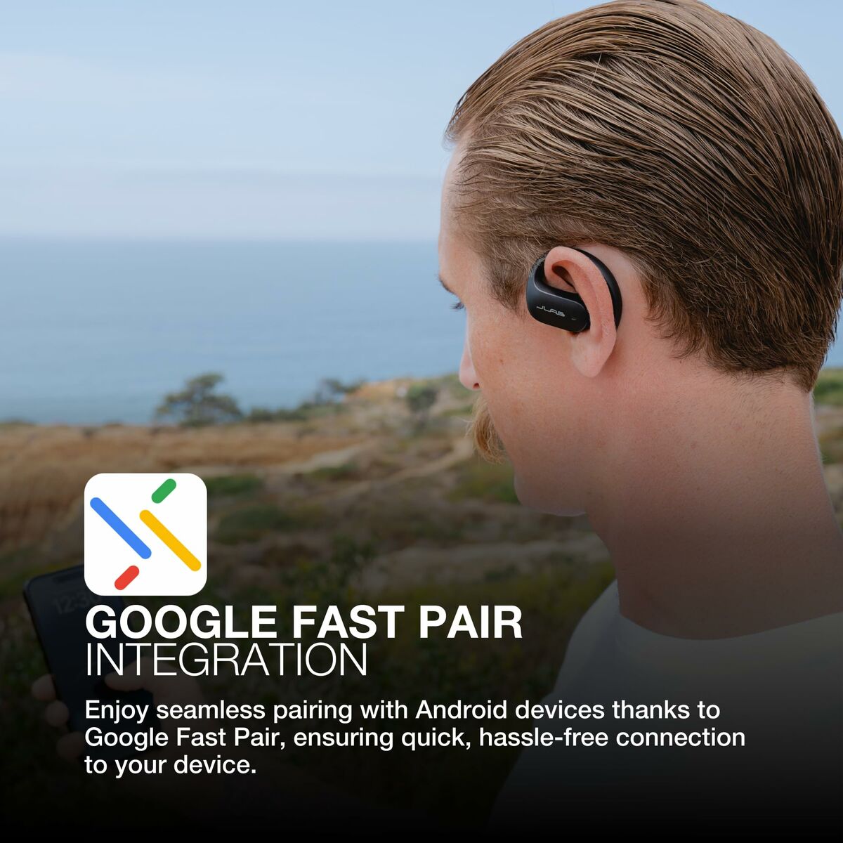 Auriculares Inalámbricos con Estuche de Carga JLab IEUEBJBOPSPRTRBLK82 Negro