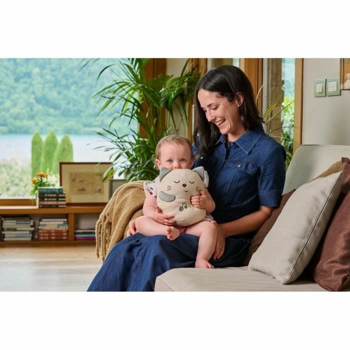 Peluche con Sonido Chicco Gato Blanco