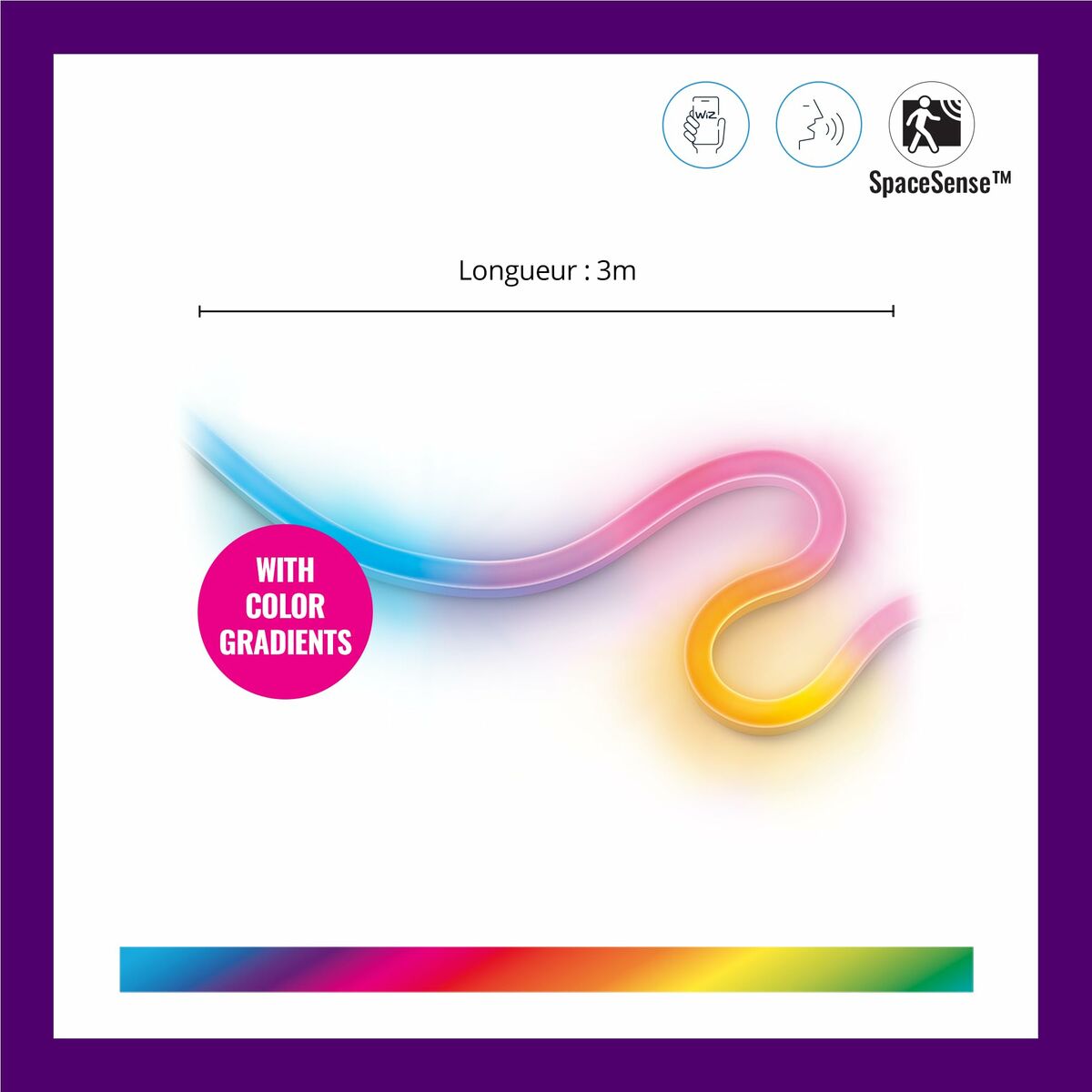 Tira Neón Wiz 3 m Blanco