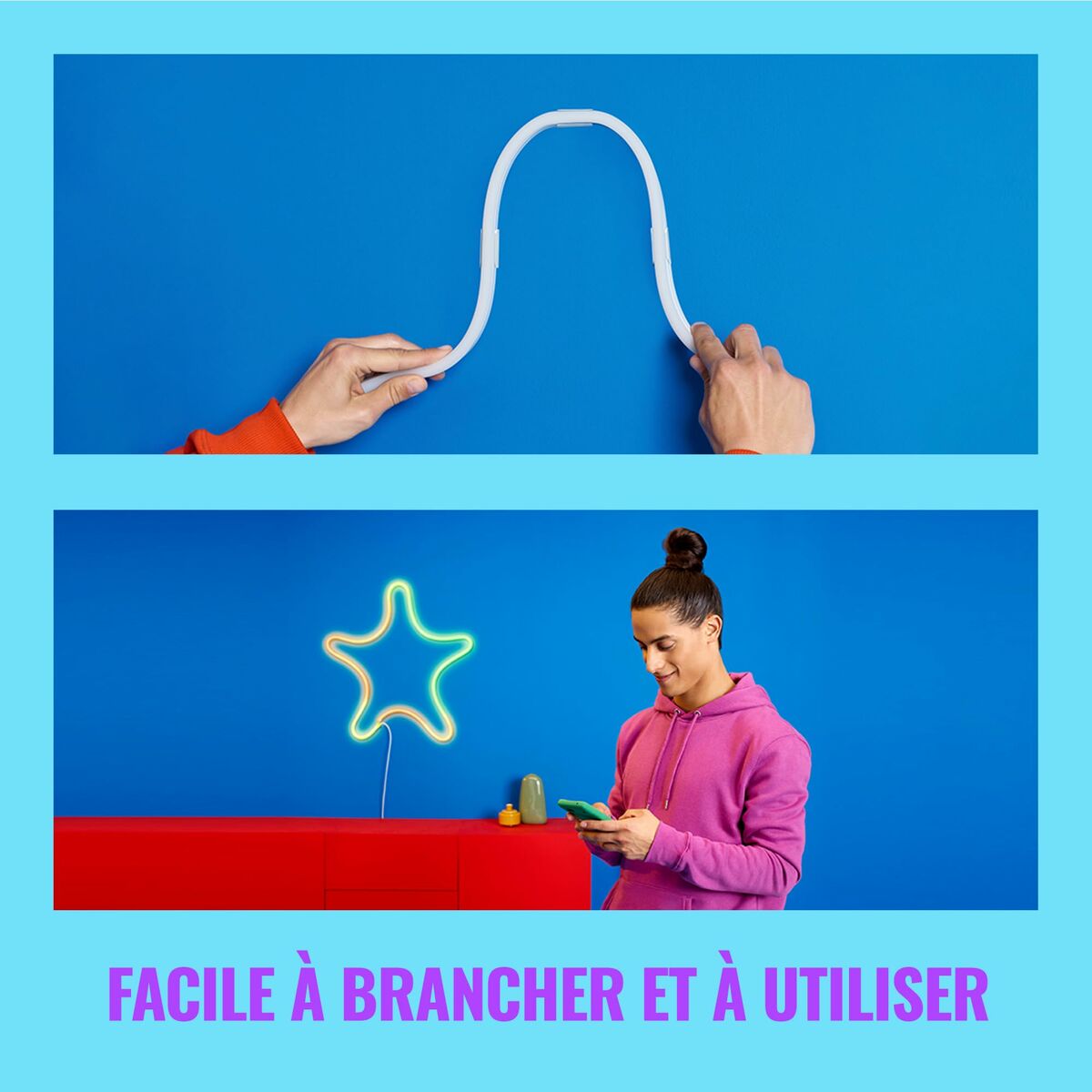 Tira Neón Wiz 3 m Blanco