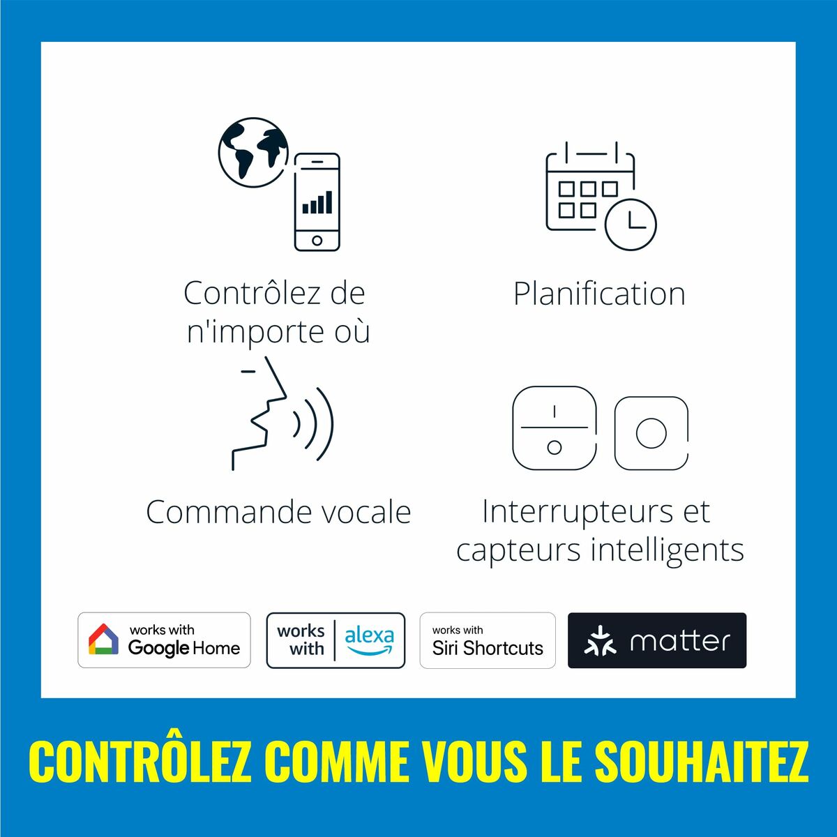 Tira Neón Wiz 3 m Blanco