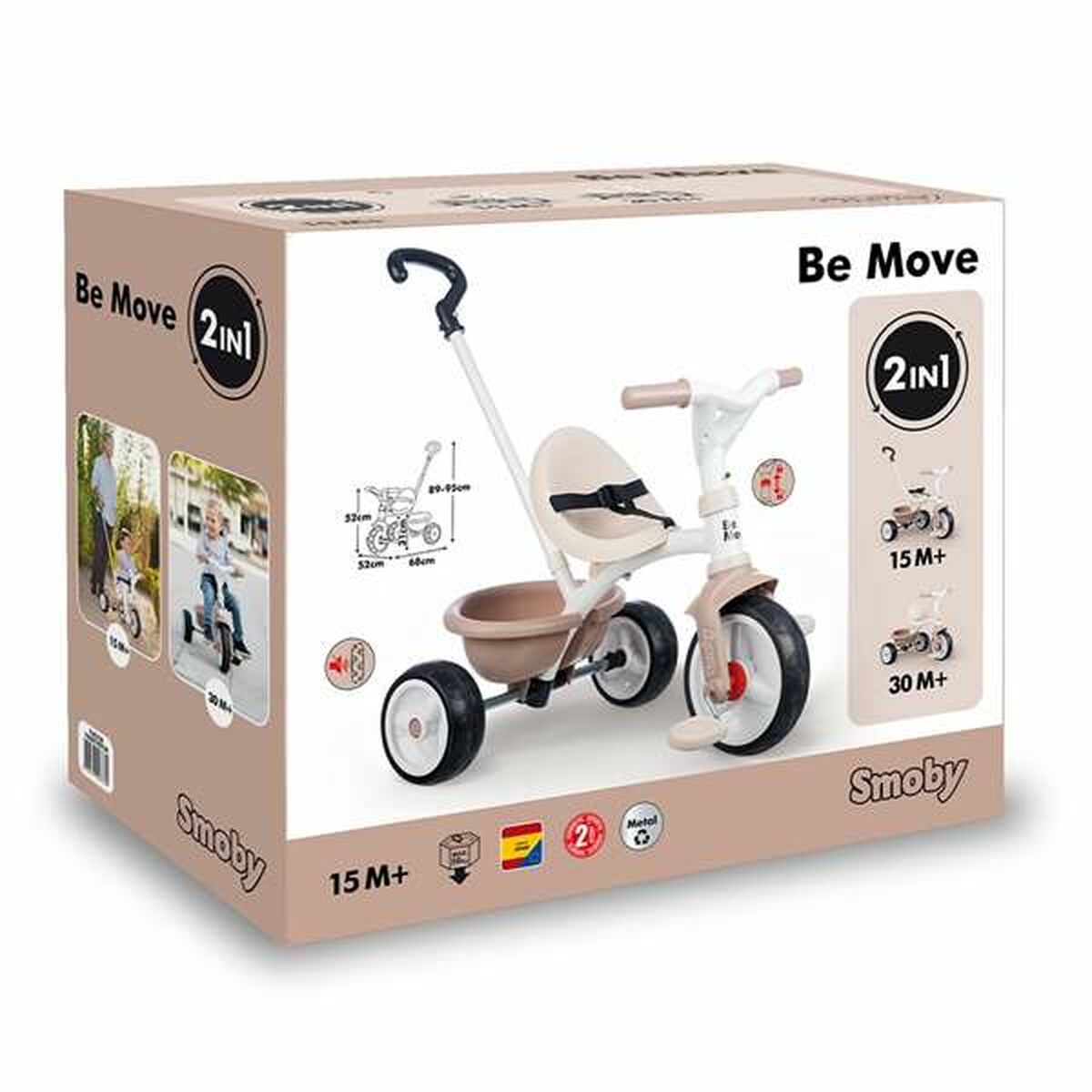 Triciclo Smoby Be move Beige