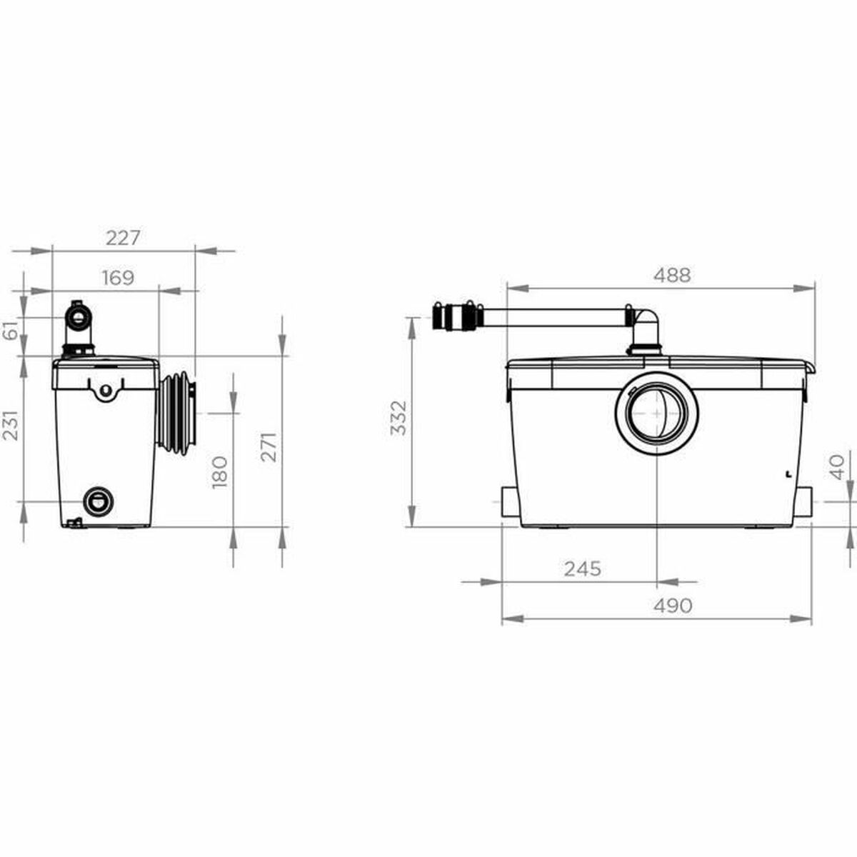 Bidé sanitario SFA Saniaccess 3