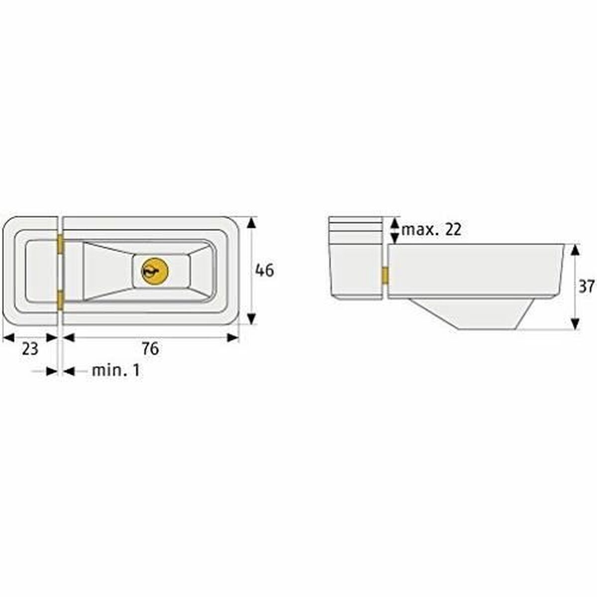 Candado de llave ABUS Metal