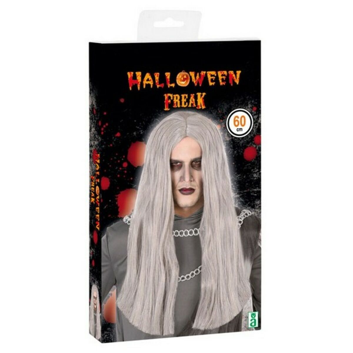 Peluca para Halloween Gris