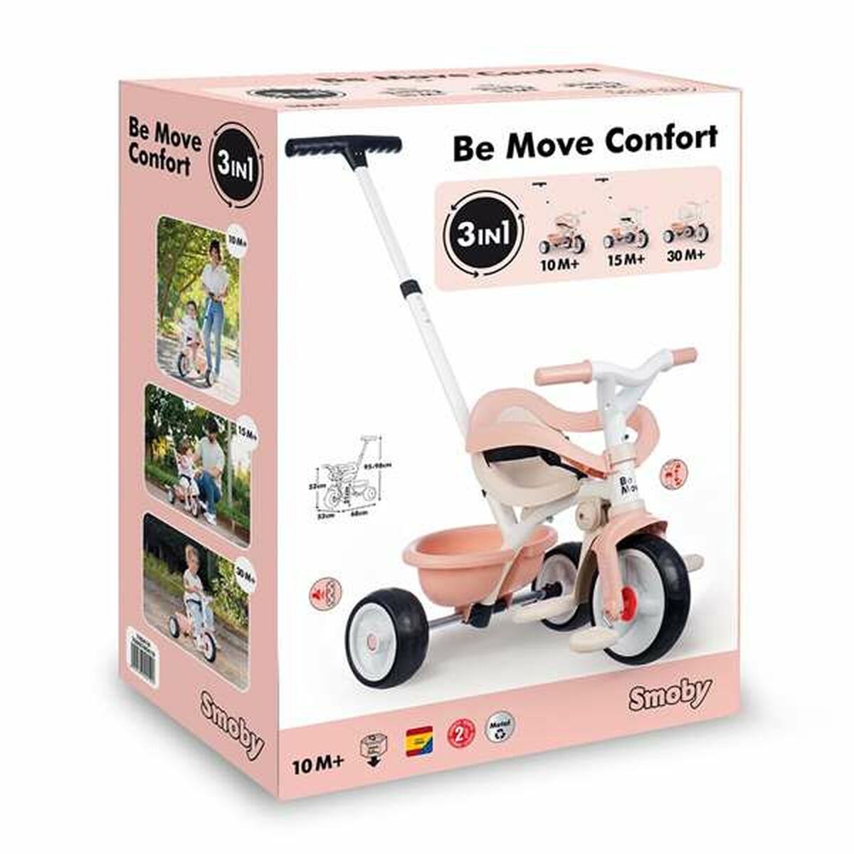 Triciclo Smoby Be Move Confort Rosa