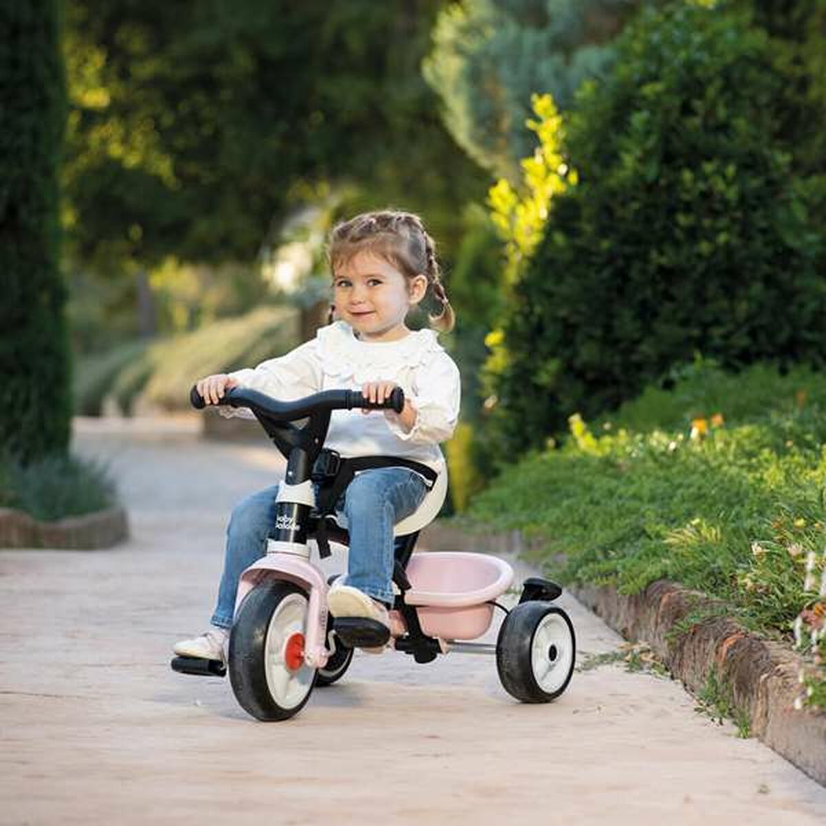 Triciclo Smoby Paseo para bebés Rosa