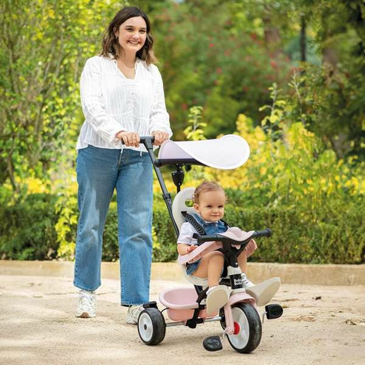 Triciclo Smoby Paseo para bebés Rosa