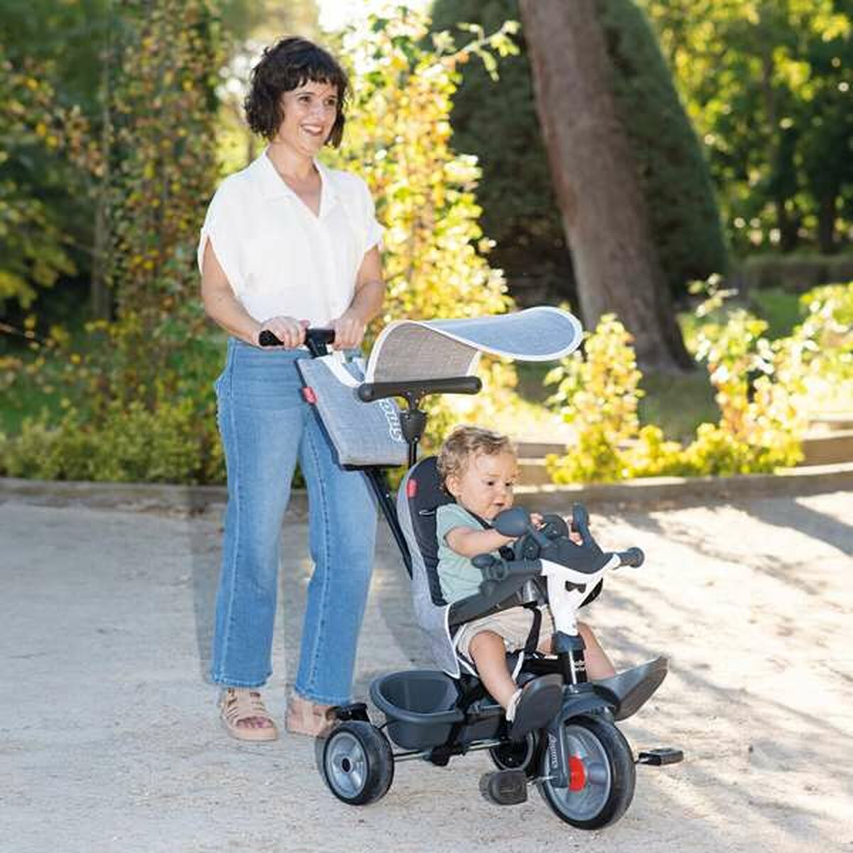 Triciclo Smoby Baby Driver Gris