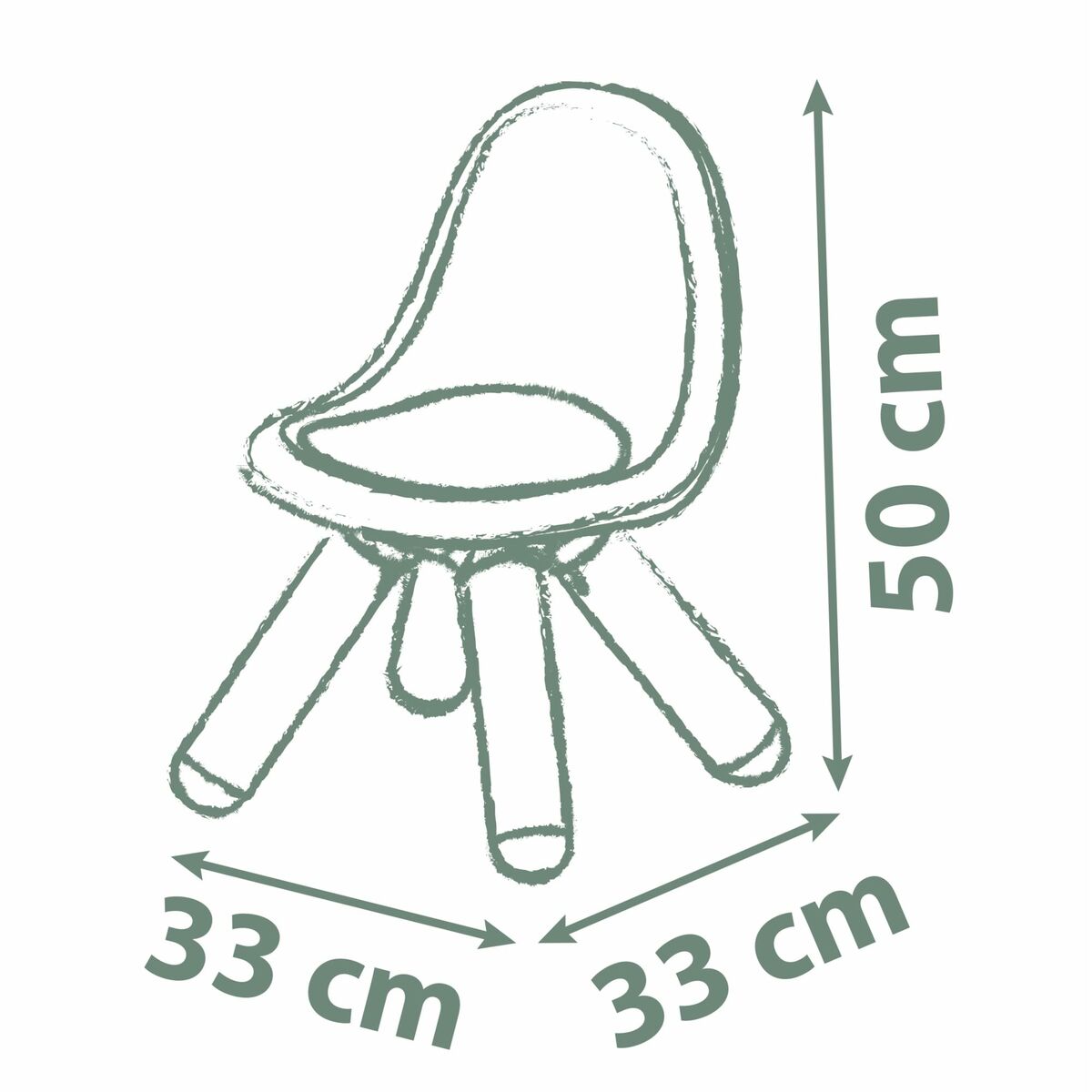 Silla Smoby Life Kid Azul Plástico
