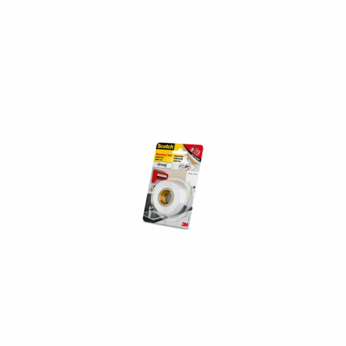 Cinta de Doble Cara Scotch 19 mm x 1,5 m Blanco