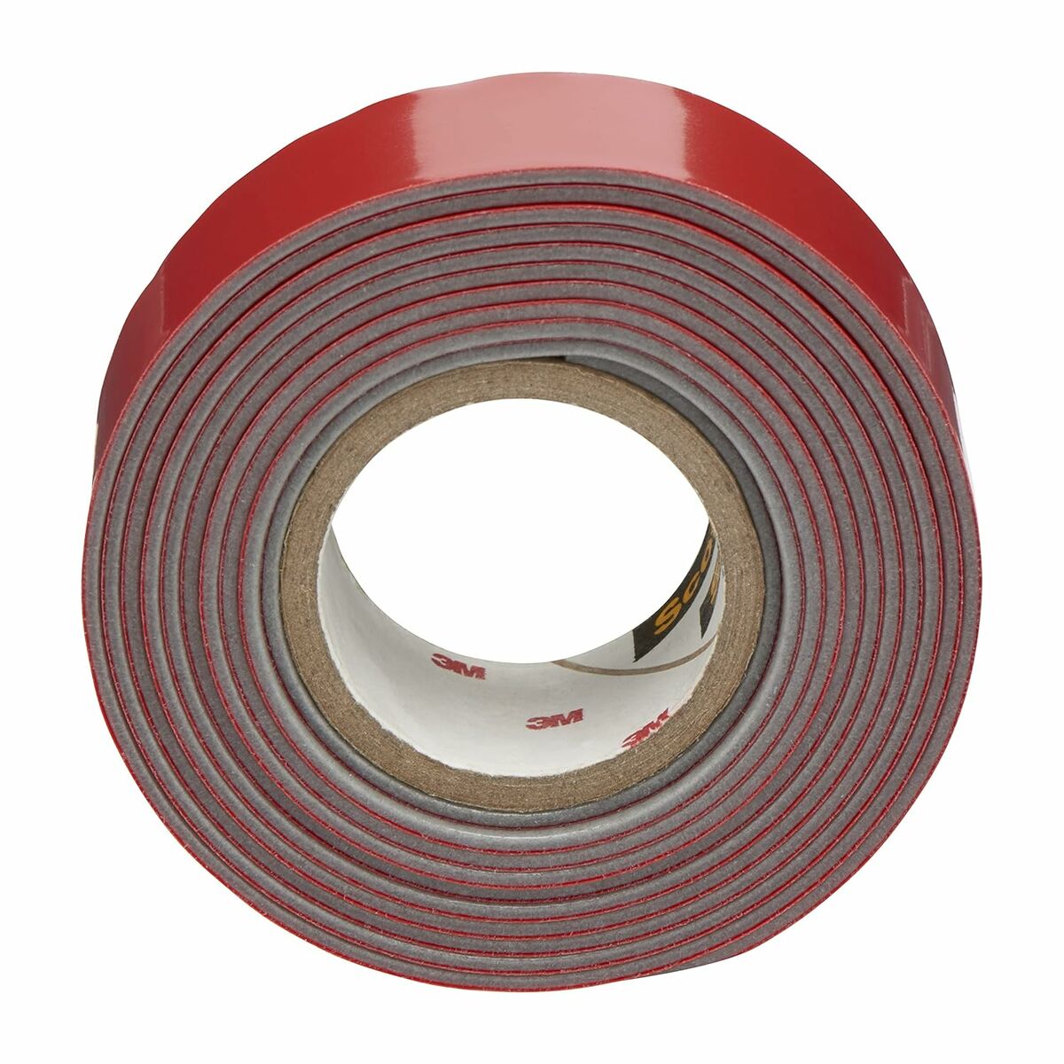 Cinta de Doble Cara Scotch 19 mm x 1,5 m Negro Rojo Gris