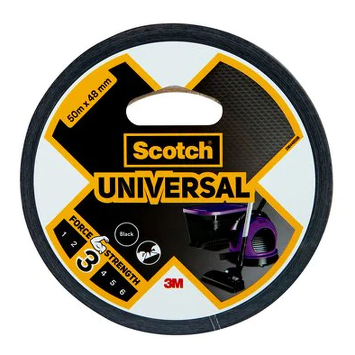 Adhesivos Scotch Negro (6 Unidades)