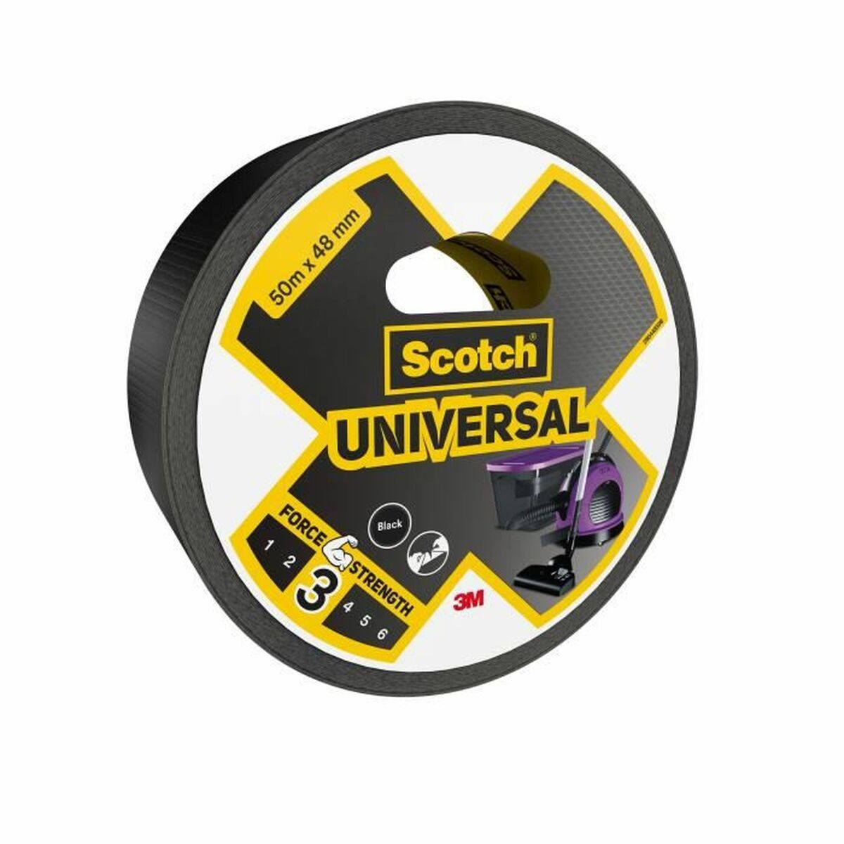 Adhesivos Scotch Negro (6 Unidades)