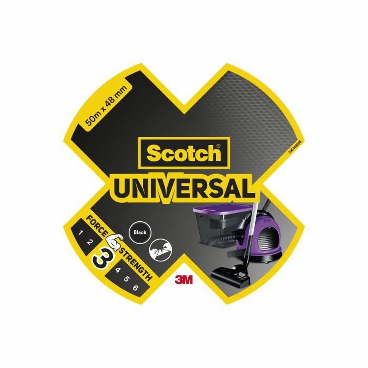 Adhesivos Scotch Negro (6 Unidades)