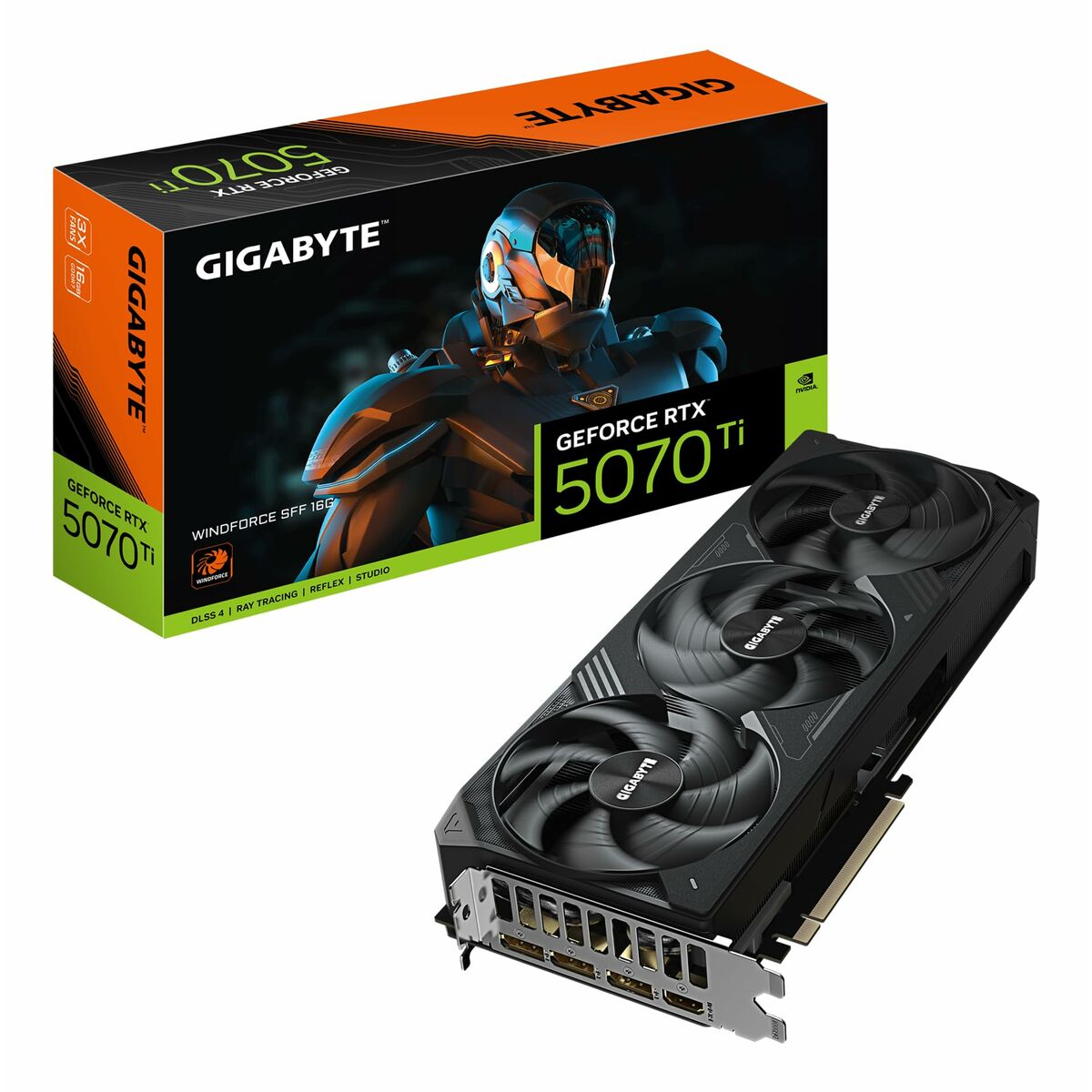 Tarjeta Gráfica Gigabyte GV-N507TWF3-16GD nvidia geforce rtx 5070 ti 16 GB GDDR6