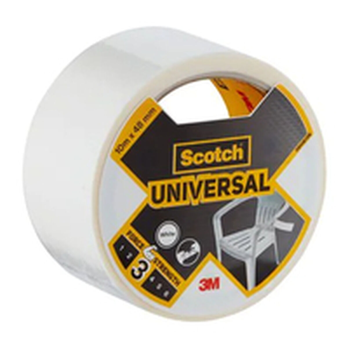 Cinta americana Scotch Blanco 10 m x 48 mm