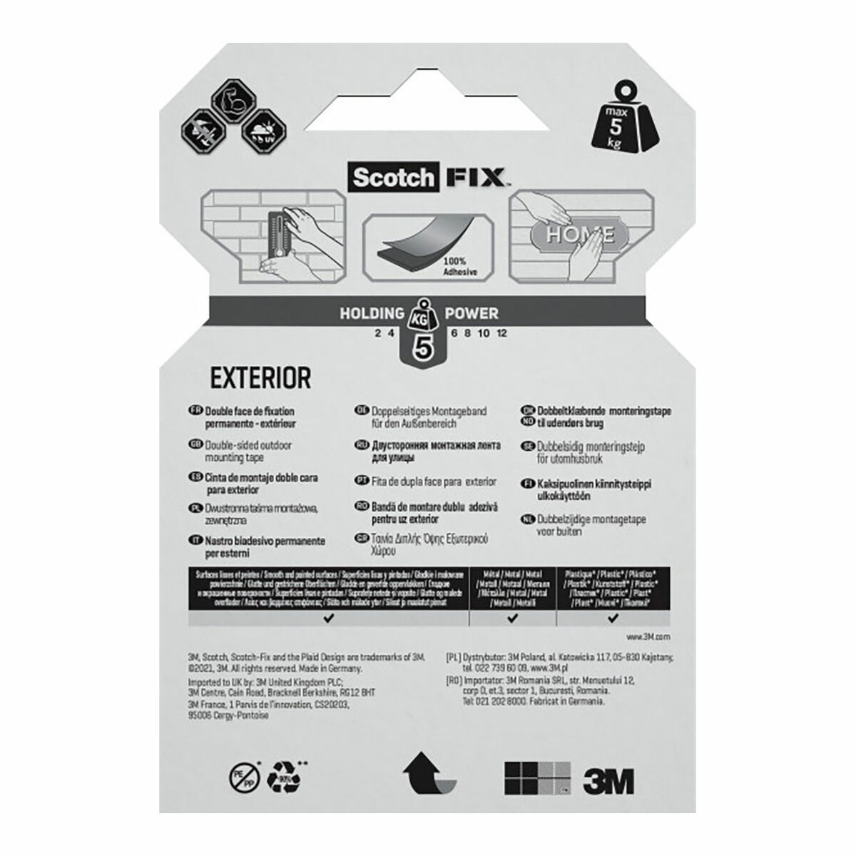 Cinta de Doble Cara Scotch 19 mm x 1,5 m