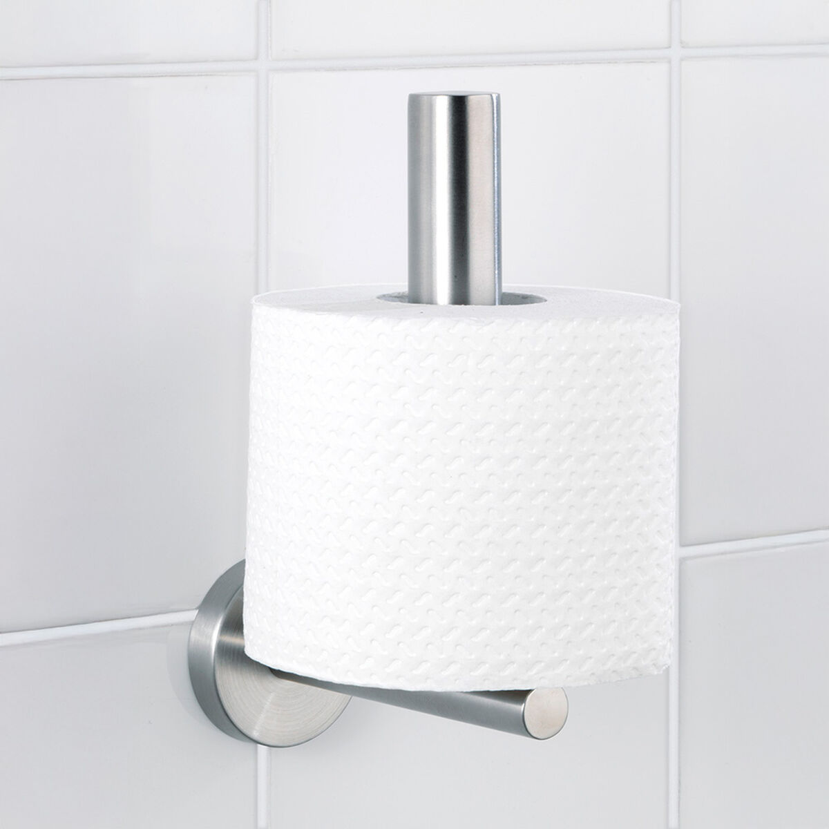 Portarrollos de Papel Higiénico Wenko bosio Acero Inoxidable 8 X 18 X 12,5 CM Acero