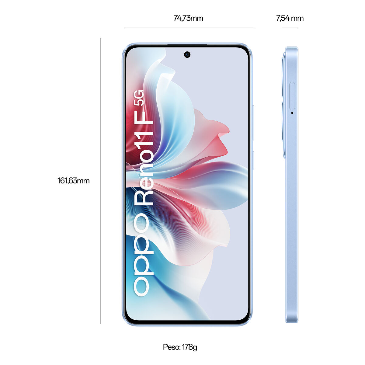 Smartphone Oppo RENO 11F 6,7" Octa Core 8 GB RAM 256 GB Azul 5000 mAh