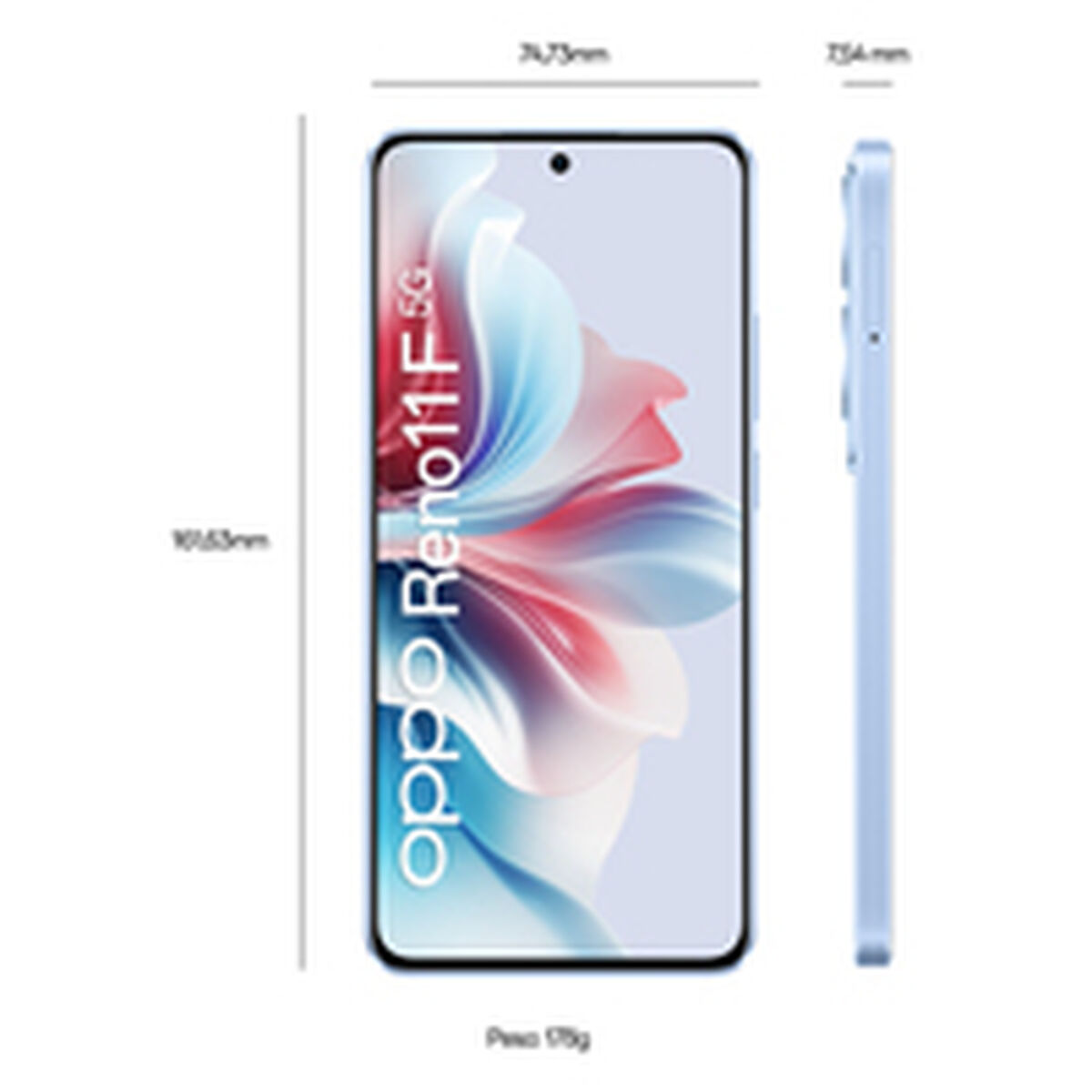 Smartphone Oppo RENO 11F 6,7" Octa Core 8 GB RAM 256 GB Azul 5000 mAh