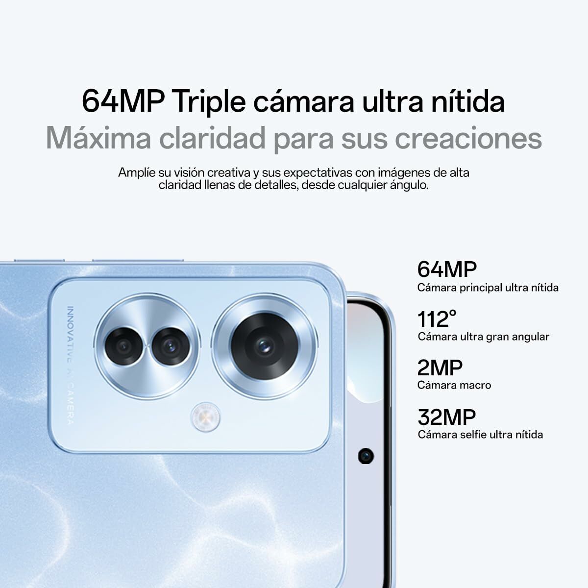 Smartphone Oppo RENO 11F 6,7" Octa Core 8 GB RAM 256 GB Azul 5000 mAh