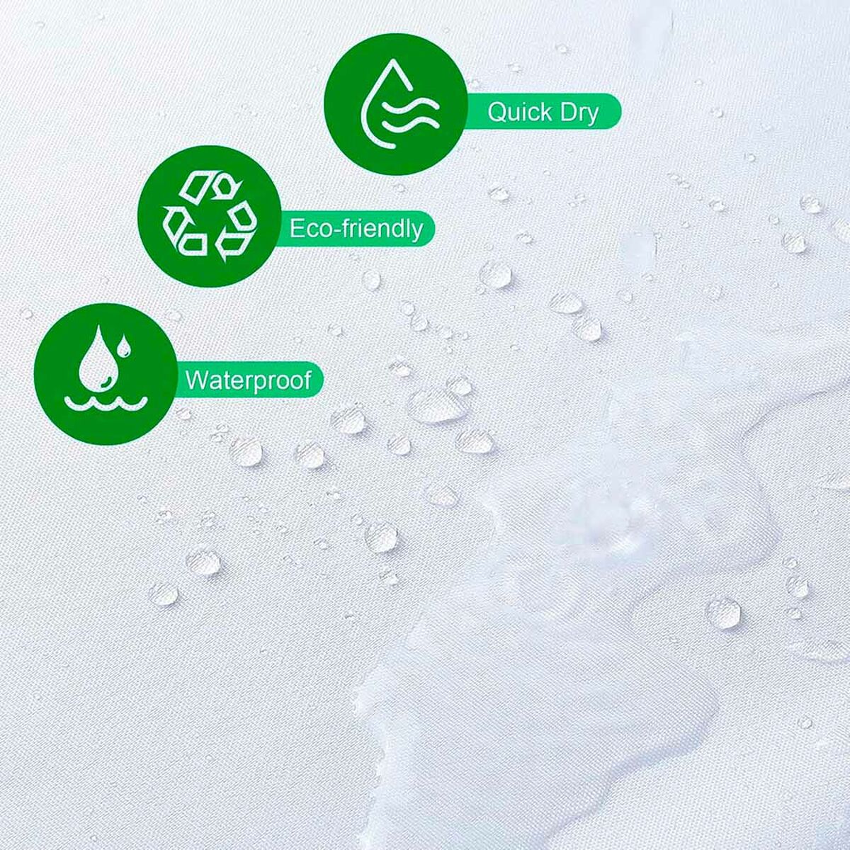 Cortina de Ducha Exma Blanco PVC 180 x 180 cm