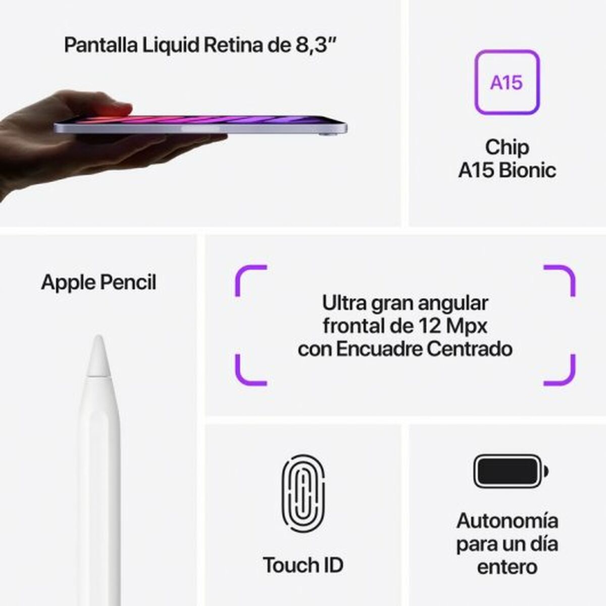 Tablet Apple mini Octa Core 4 GB RAM 64 GB Gris 8,3"