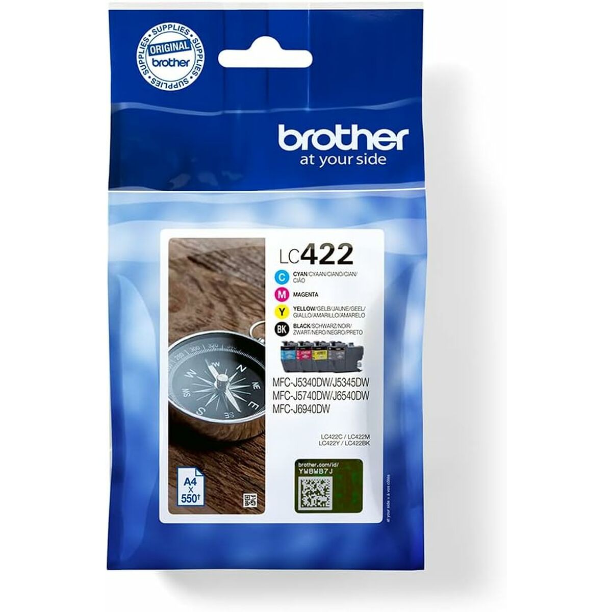 Cartucho de Tinta Original Brother LC422VAL 4 Unidades