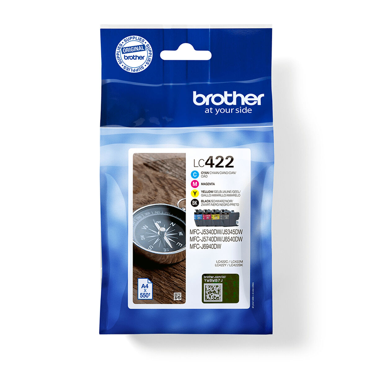 Cartucho de Tinta Original Brother LC422VAL 4 Unidades