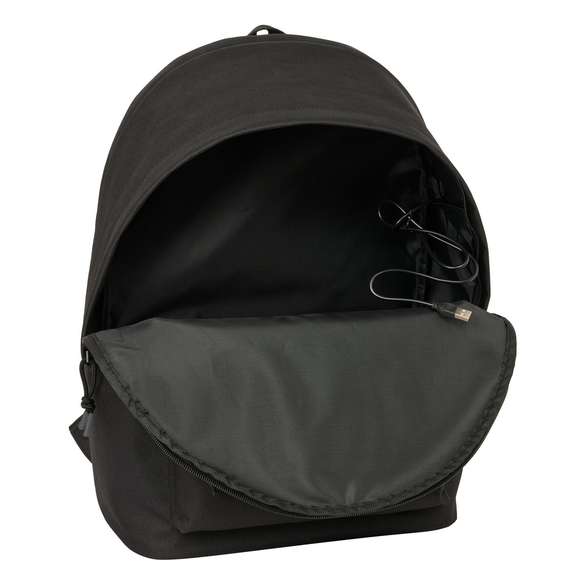 Mochila Escolar Atlético Madrid Negro 31 x 44 x 18 cm