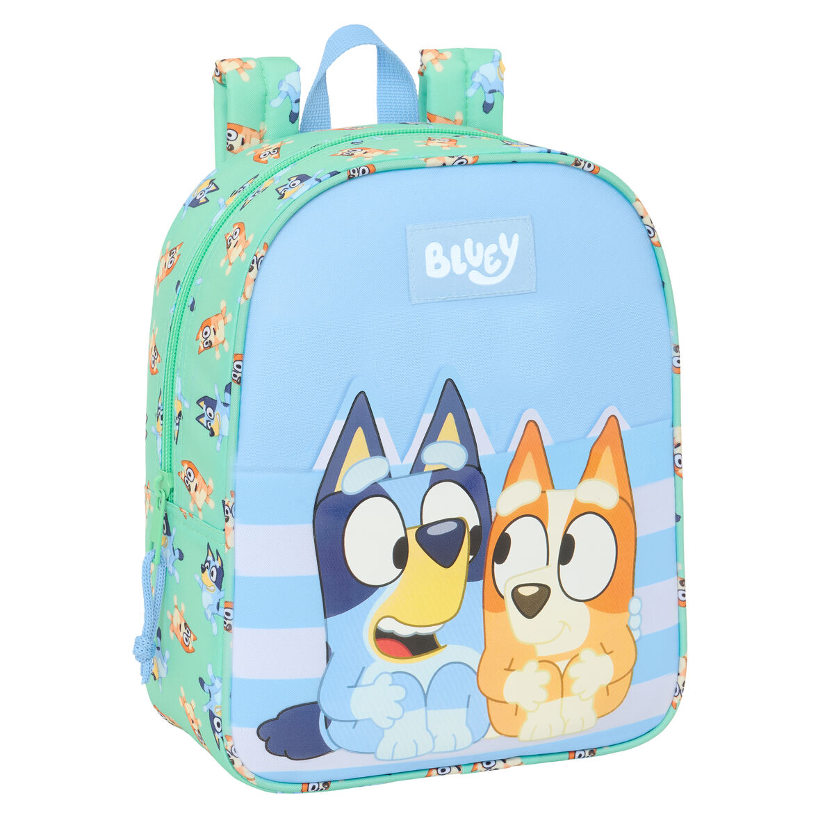 Mochila Escolar Bluey Sisters Verde 22 x 27 x 10 cm