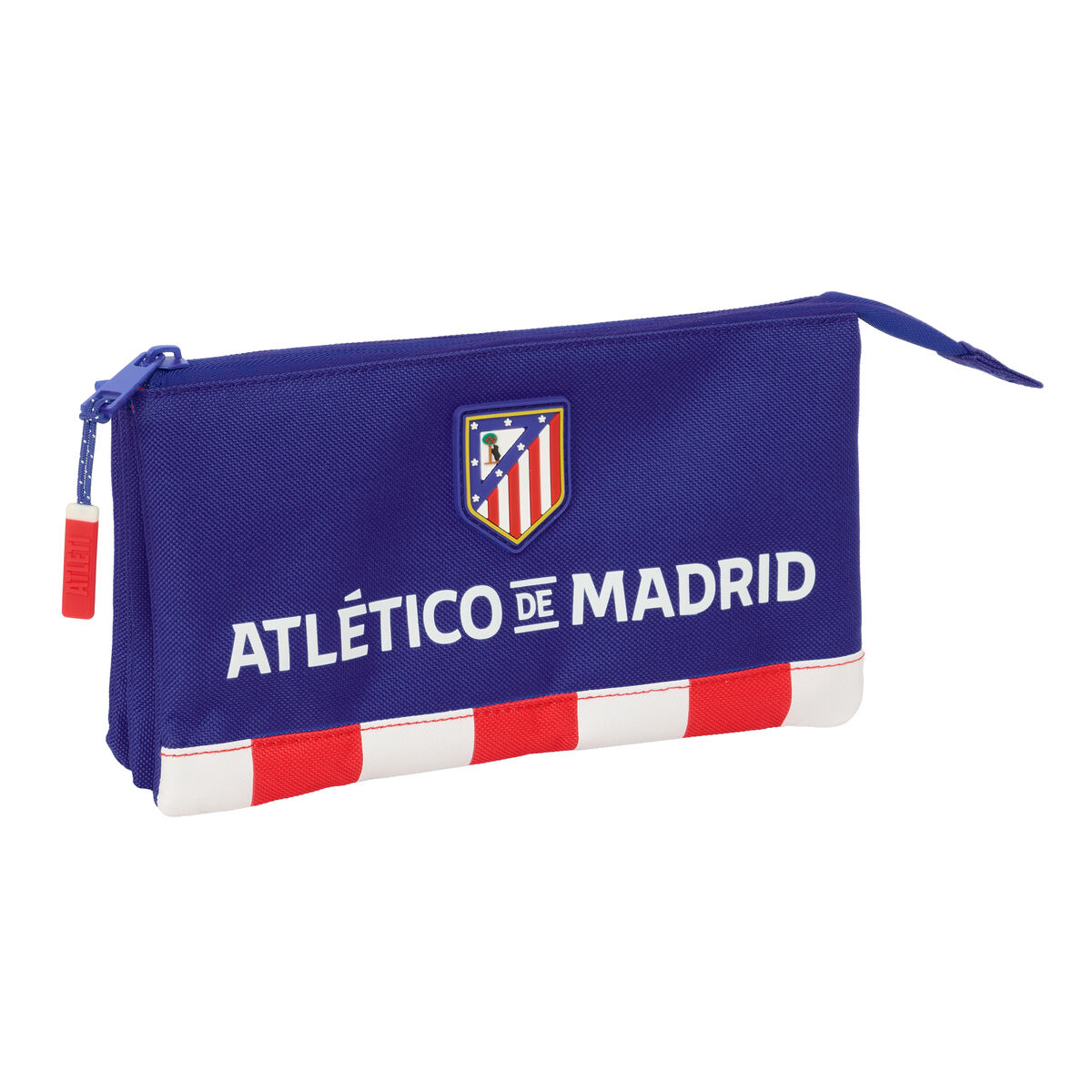 Portatodo Triple Atlético Madrid Azul Blanco Rojo 22 x 12 x 3 cm