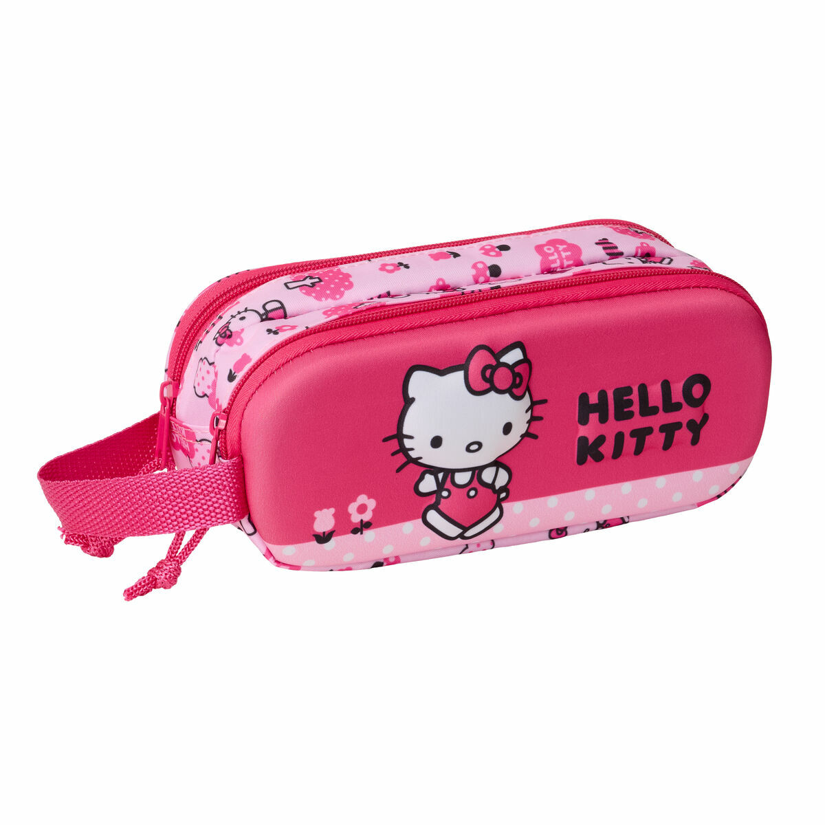 Portatodo Doble Hello Kitty Rosa 21 x 8 x 6 cm