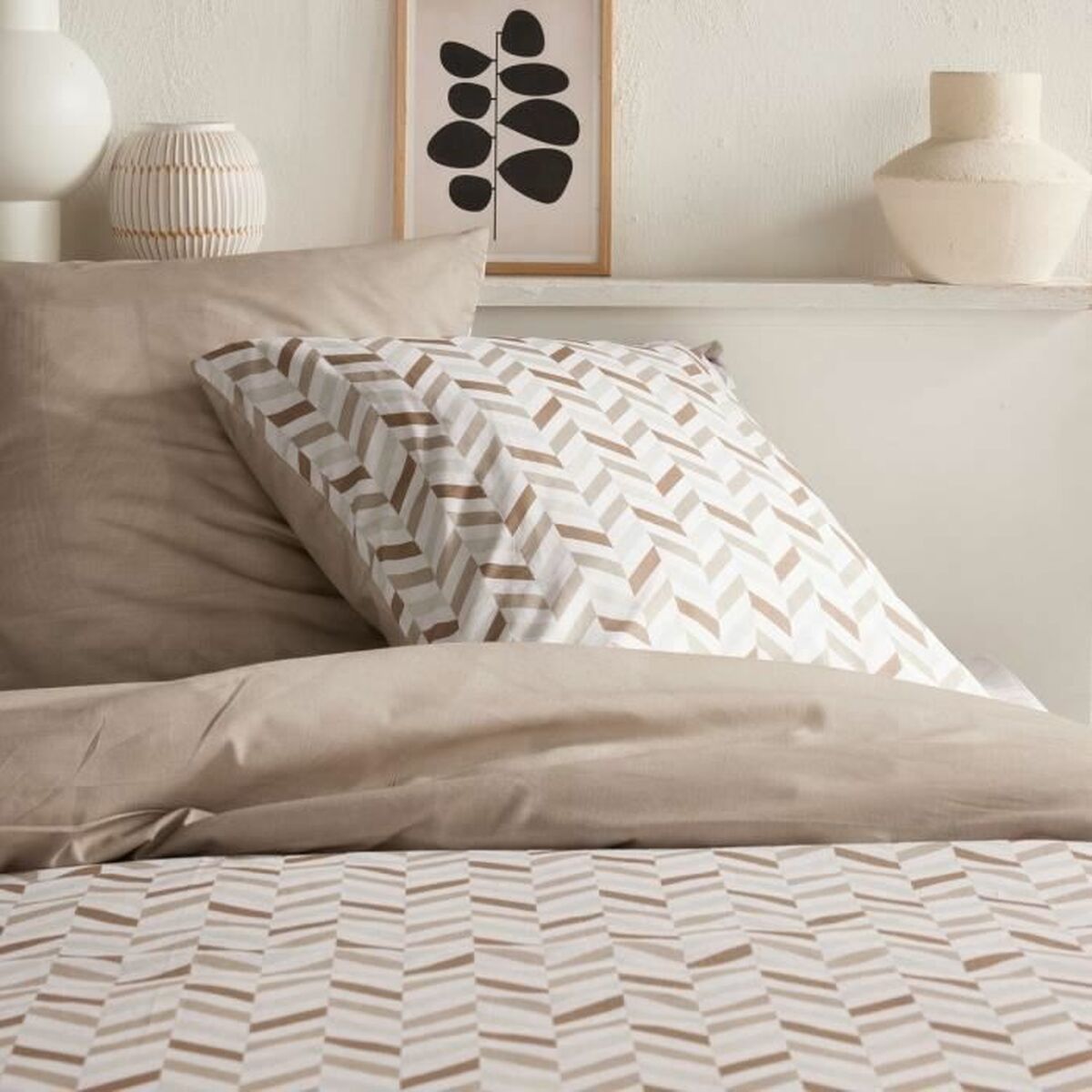 Juego de funda nórdica TODAY Beige Cama de 180/200 2 Piezas