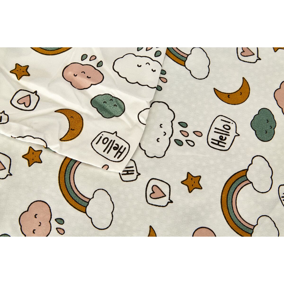 Juego de funda nórdica TODAY Blanco Cama individual 140 x 200 cm Infantil 2 Piezas
