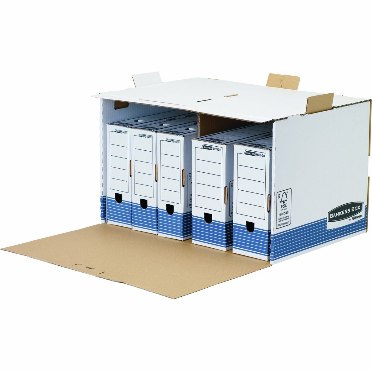 Caja de Archivo Fellowes    Azul Blanco 5 Unidades (33,5 x 55,7 x 38,9 cm)