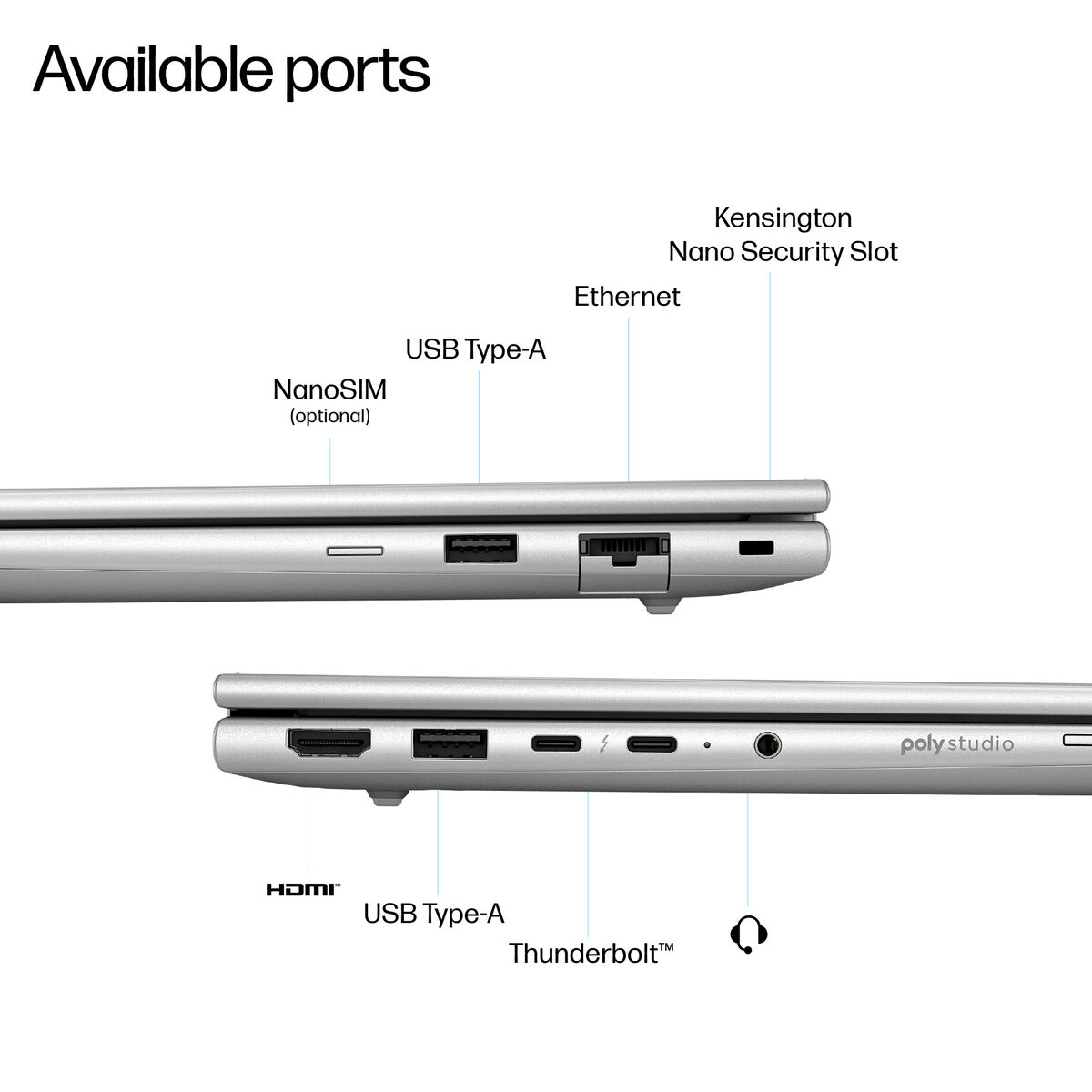 Laptop HP AD3A0ET#ABE 14" intel core ultra 7 16 GB RAM 512 GB SSD