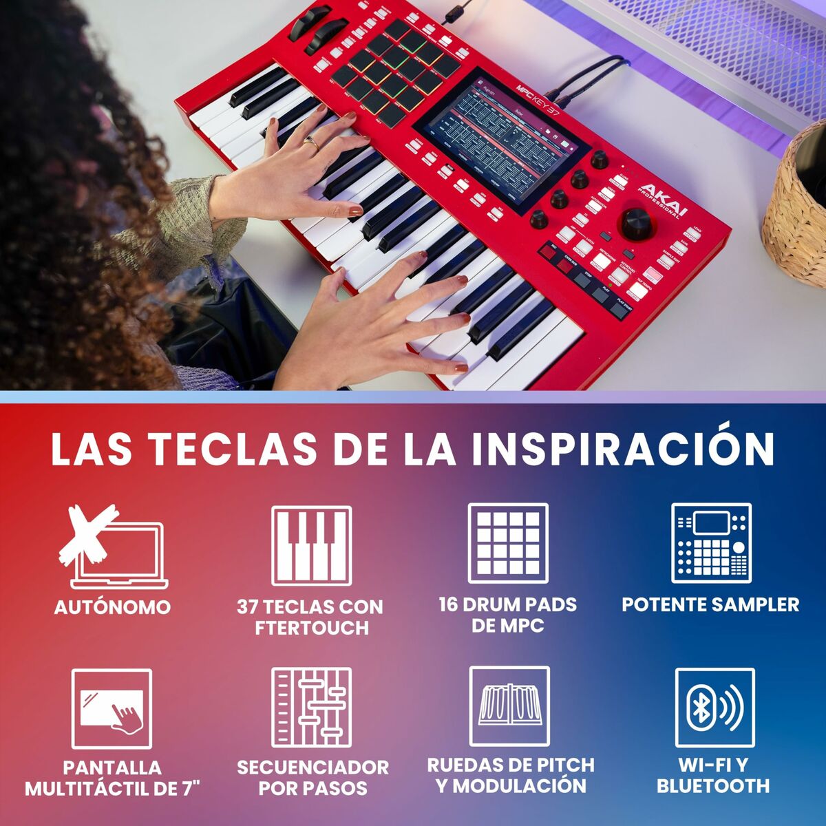 Piano Electrónico Akai MPCKEY37XEUK