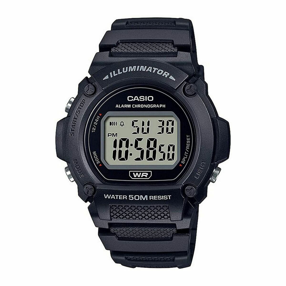 Reloj Hombre Casio W-219H-1AVCF Negro
