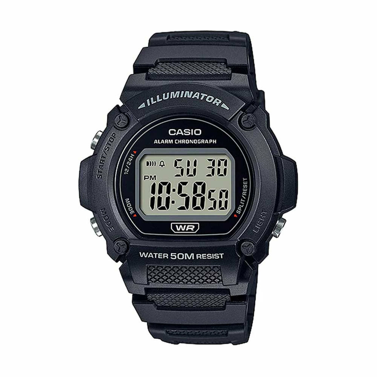 Reloj Hombre Casio W-219H-1AVCF Negro