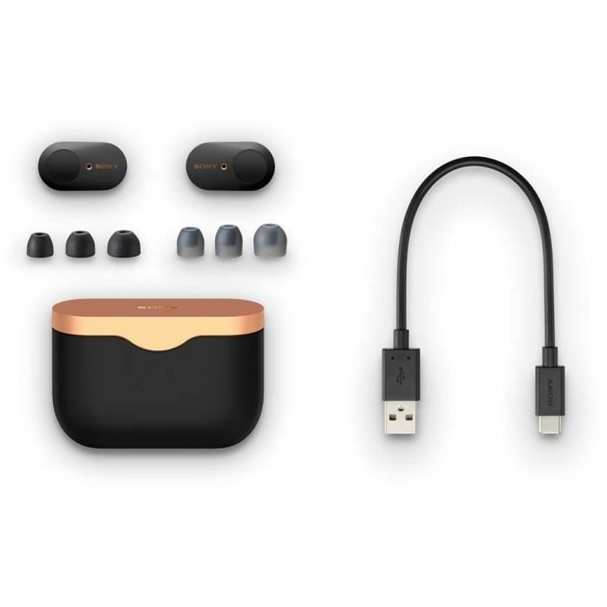 Auriculares Bluetooth con Micrófono Sony WF-1000XM3 Negro